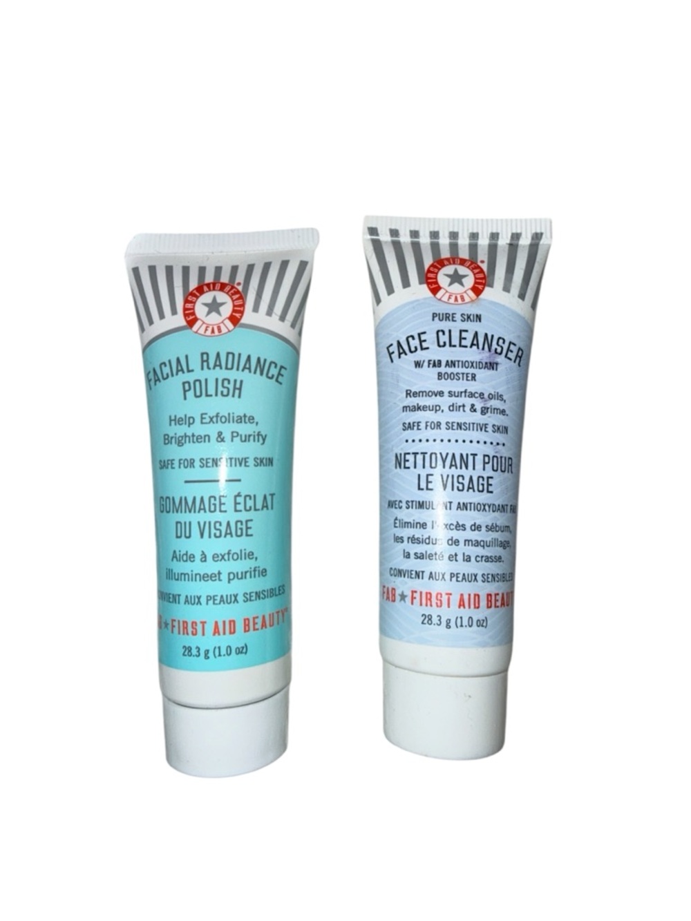 NWT’s First Aid Beauty Facial Radiance Polish & Pure Skin Face Cleanser